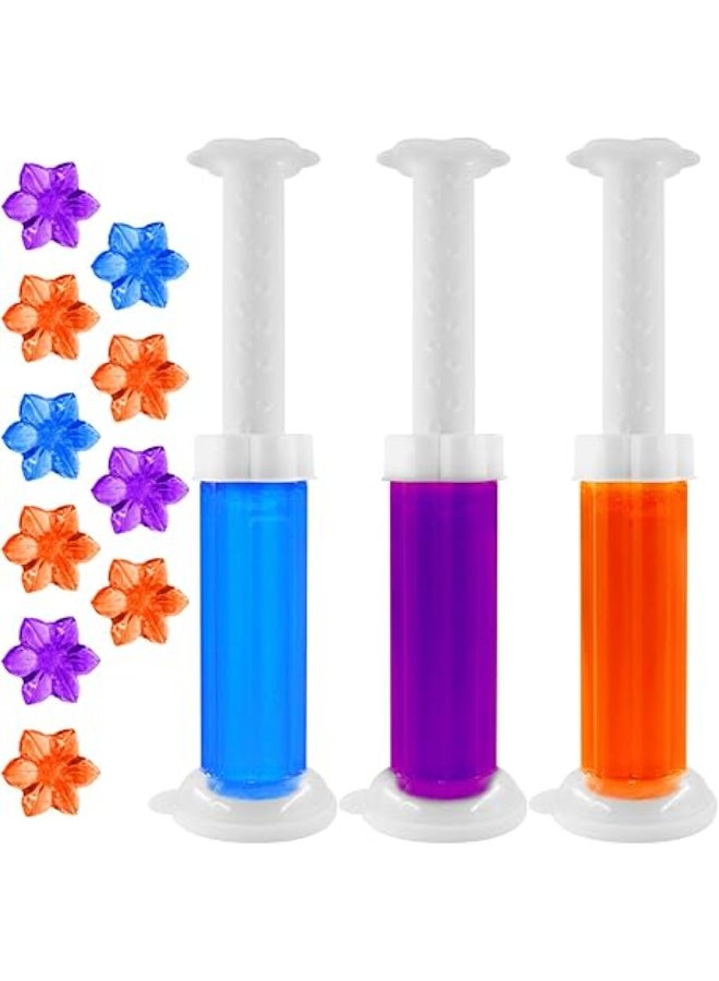 Toilet Stamp Flower, 3 Pieces/42 Flower Toilet Gel Stamp, Toilet Gel Stamp Flowers, Toilet Fresh Seal Stamp, Toilet Cleaning, Toilet Fragrance, Toilet Cleaner, Toilet Freshener, Tree Scents - Image 1